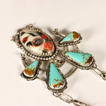 Sterling silver skull necklace