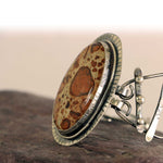 Morgan Hill Poppy Jasper in a Sterling Silver Eclectic Link Bracelet