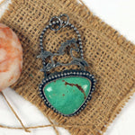 Campo Frio Turquoise Pendant with Running Horse