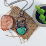 Campo Frio Turquoise Pendant with Running Horse