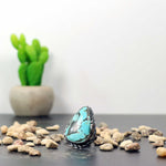 Turquoise and Sterling Silver Ring - Number 8 Mine