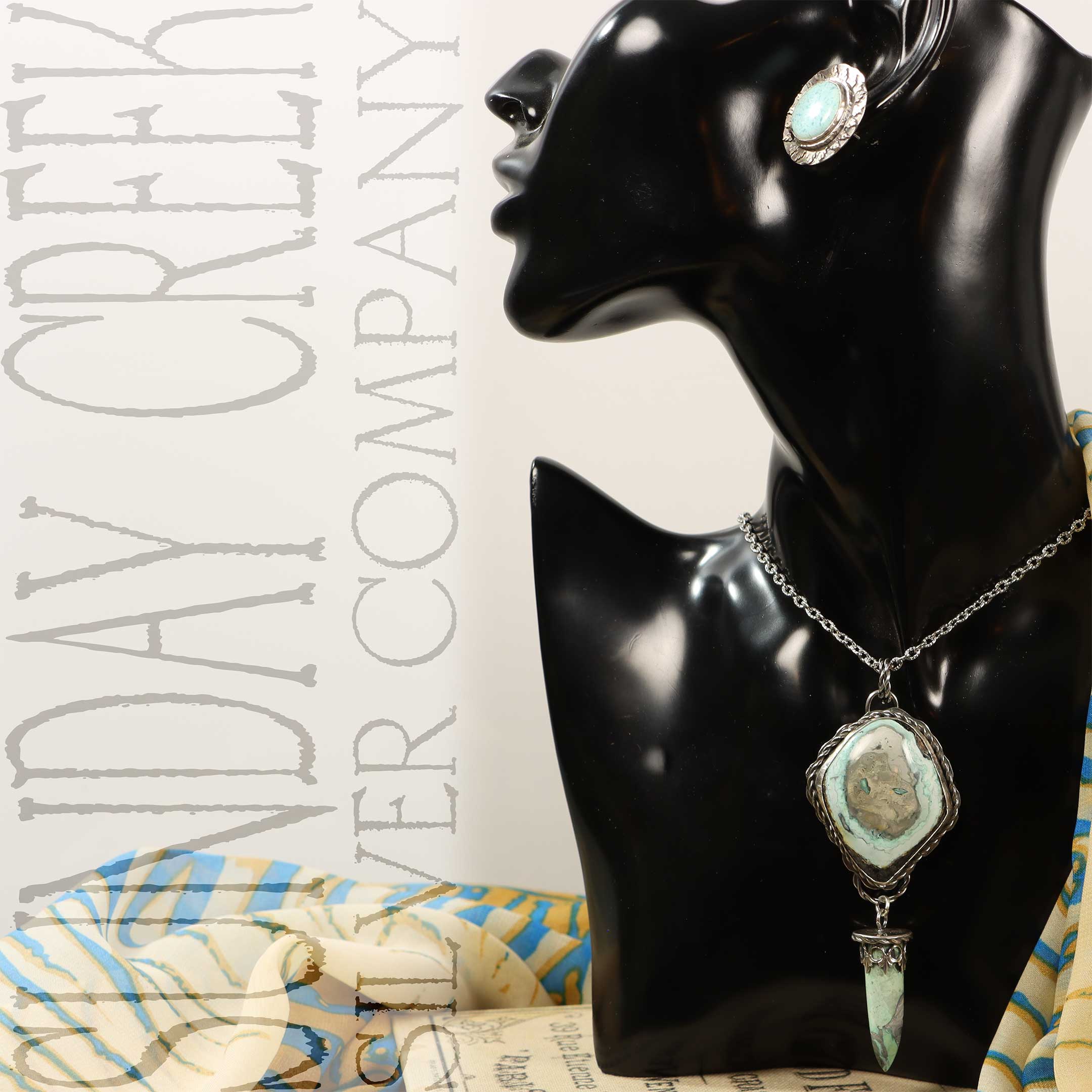 Turquoise / Variscite Double Pendant