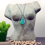 Turquoise Statement Pendant in Sterling Silver