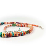 Colorful Spiny Oyster & Turquoise Necklace