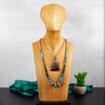 Graduated Turquoise & Spiny Oyster Necklace