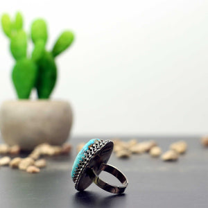 Kingman Nugget Turquoise Ring