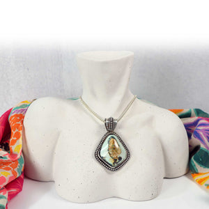 Stunning Turquoise / Variscite Pendant in Sterling Silver