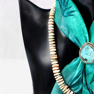 Spiny Oyster & Turquoise Choker Necklace