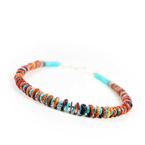 Multi-Color Turquoise & Spiny Oyster Necklace