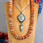 Turquoise Spotted Spiny Oyster Necklace