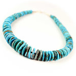 Striking Blue Turquoise Beaded Necklace