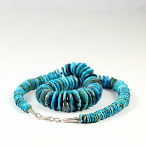 Striking Blue Turquoise Beaded Necklace