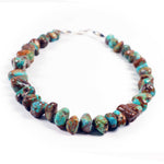 Green Turquoise Nugget Necklace