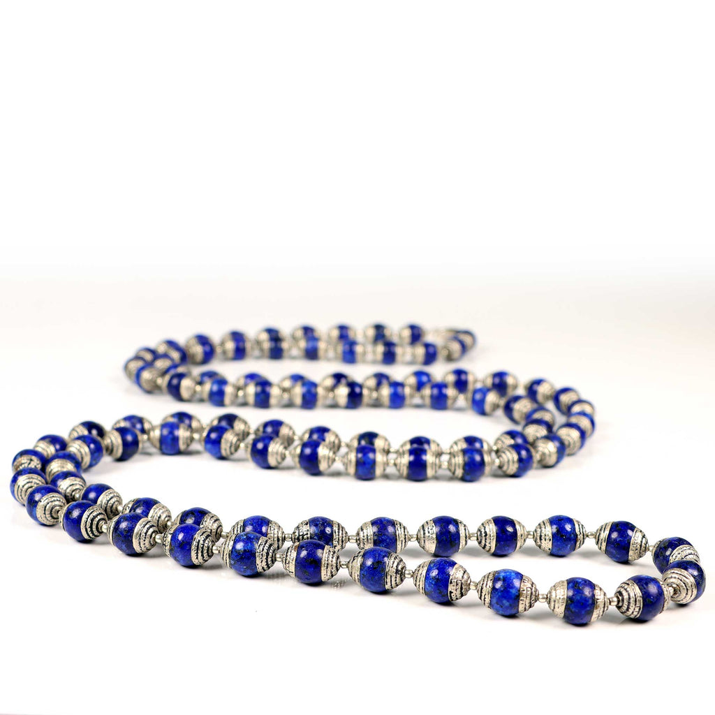 Extra Long Lapis Lazuli Necklace