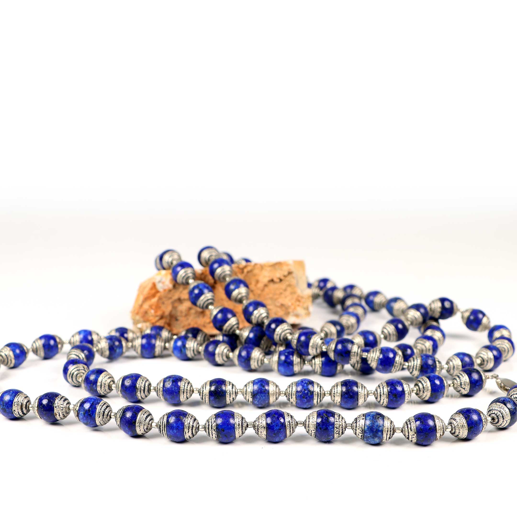 Extra Long Lapis Lazuli Necklace