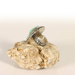 Kingman Turquoise Statement Ring in Sterling Silver