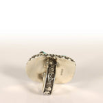 Kingman Turquoise Statement Ring in Sterling Silver