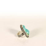 Kingman Turquoise Statement Ring in Sterling Silver