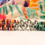 Statement Turquoise & Spiny Oyster Necklace with Multi-color Naja