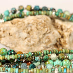 Triple Strand Turquoise Necklace with Extender