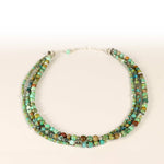 Triple Strand Turquoise Necklace with Extender