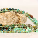 Triple Strand Turquoise Necklace with Extender