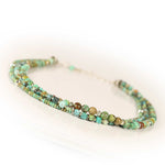 Triple Strand Turquoise Necklace with Extender