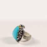Sleeping Beauty Turquoise Ring in Sterling Silver
