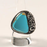 Sleeping Beauty Turquoise Ring in Sterling Silver