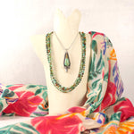 Sterling Silver Longhorn with Tyrone Turquoise Necklace