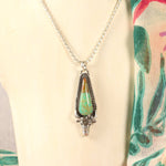Sterling Silver Longhorn with Tyrone Turquoise Necklace