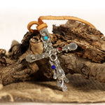 Sterling Silver Abstract Cross Necklace