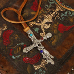 Sterling Silver Abstract Cross Necklace