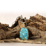 bronze webbed blue turquoise