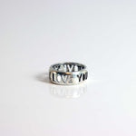 I LOVE YOU, plain and simple. A sterling silver ring that says it all