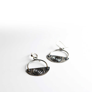 Sterling Silver Swirl Earrings (small)