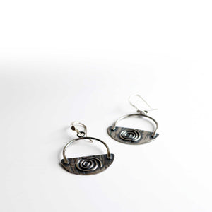 Sterling Silver Swirl Earrings (large)