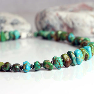 Ithaca Peak Turquoise Necklace with Sterling Silver Accents