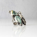 Sterling Silver Horse and Turquoise Ring