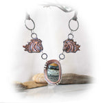 Nevada Turquoise and Copper Horse Necklace